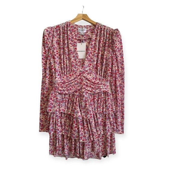 Sabina Musayev Verbena Mini Dress, Floral print, Size L, New with tag - Picture 3 of 16